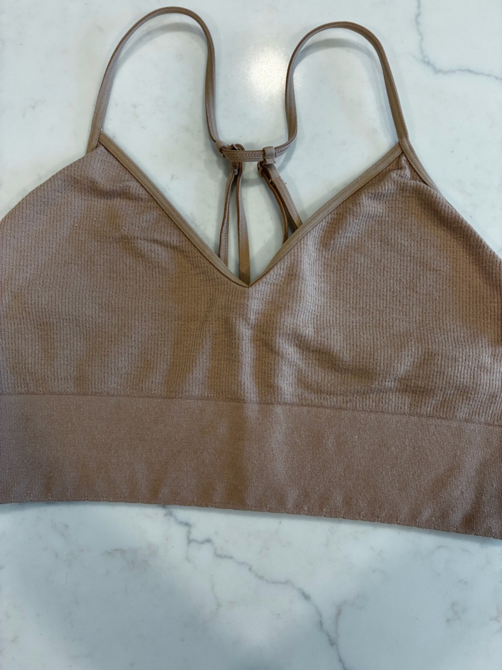 Seamless Nude Bralette with Strappy Back